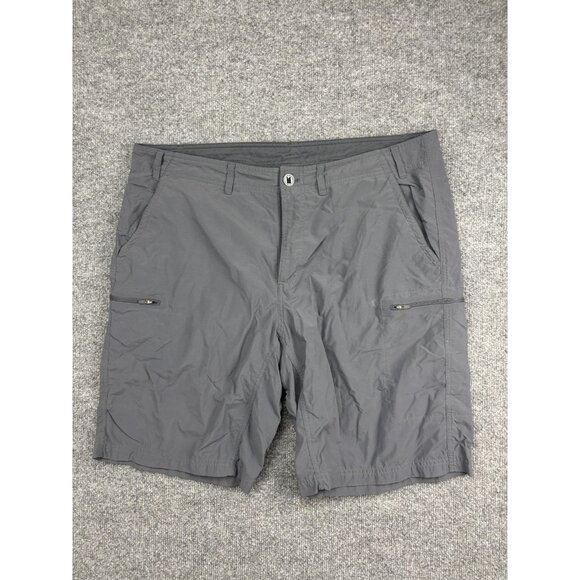 ExOfficio Shorts Mens 38 Gray Lightweight Hiking Quick Dry Zip Pockets Outdoor - Picture 1 of 5